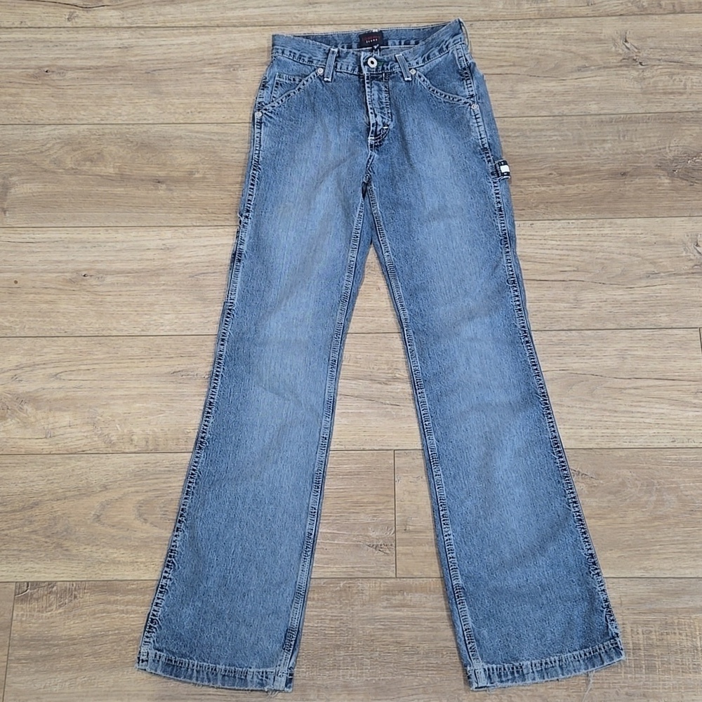 Y2K Tommy Hilfiger Straight Leg Boot Cut Carpenter Style Jeans - Picture 13 of 13